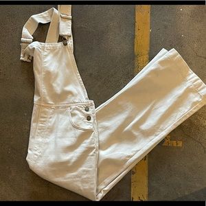 Rollas Cream Overalls, Size 27